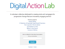 Tablet Screenshot of digitalactionlab.org